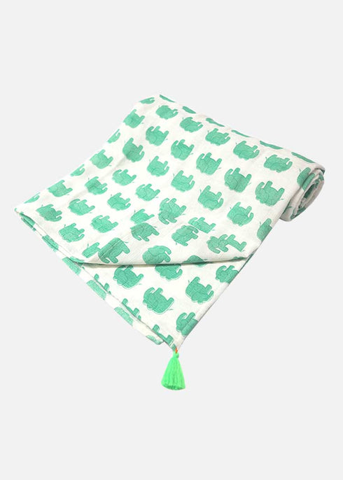 Baby Muslin Swaddle Blanket Hathi March